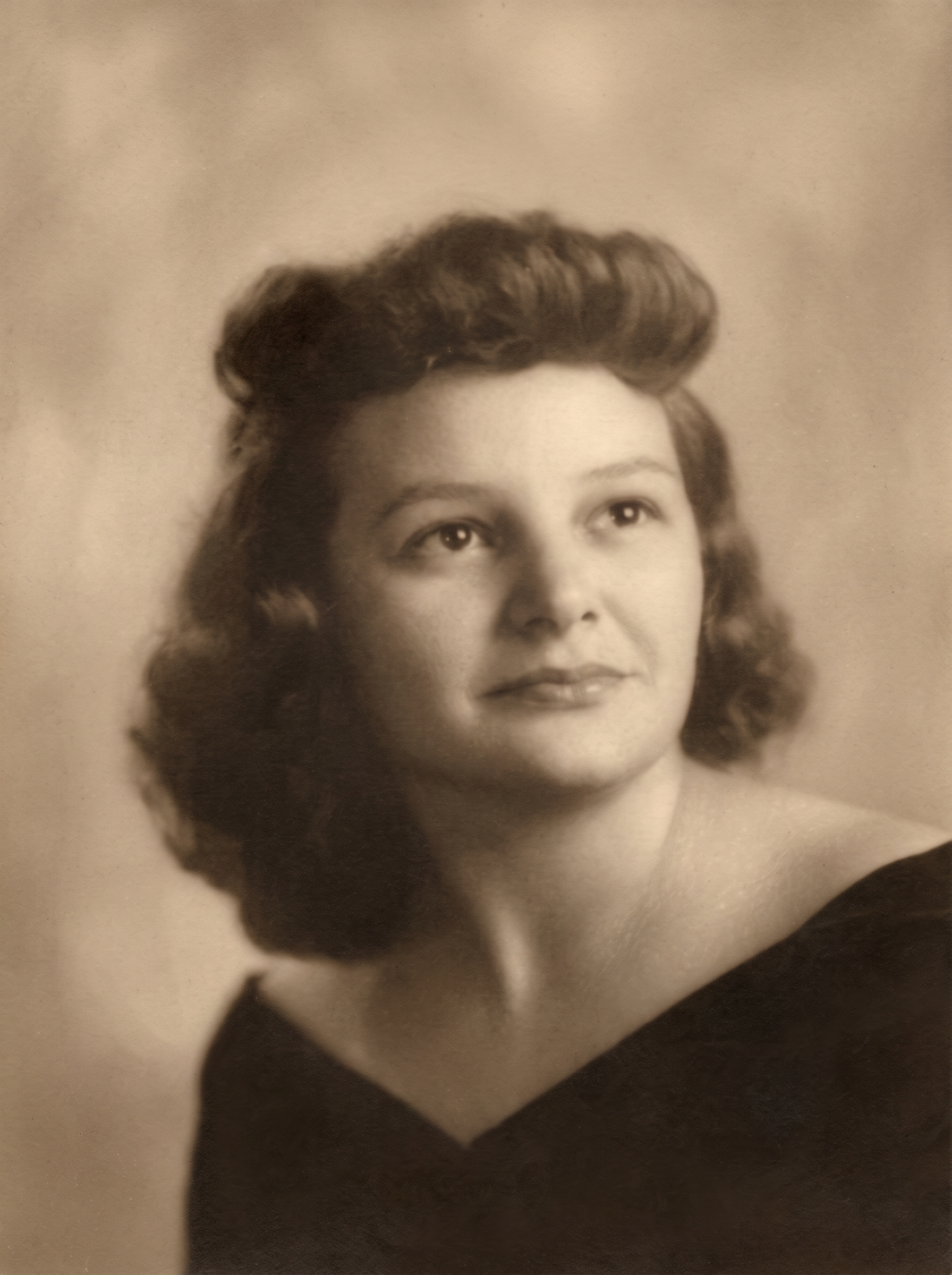Vintage sepia portrait of Adair, the founder's grandmother